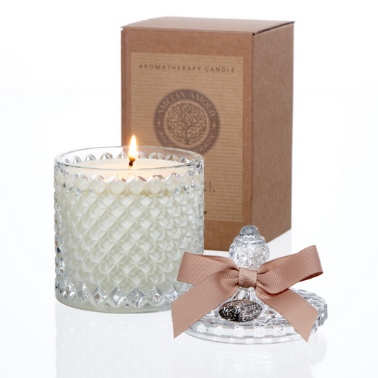 aromatherapy crystal candle