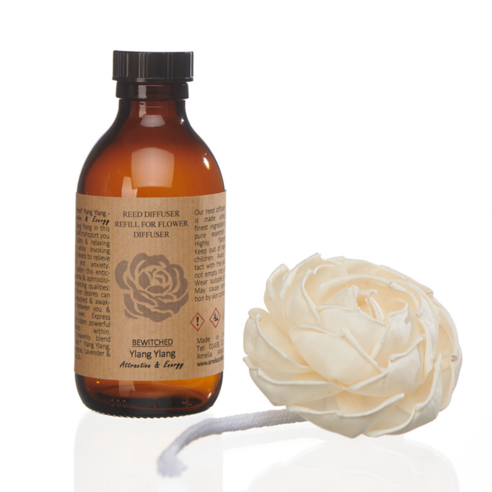 Flower Diffuser Refill - 'Bewitched' - Ylang Ylang 500ml - Amelia Amour London