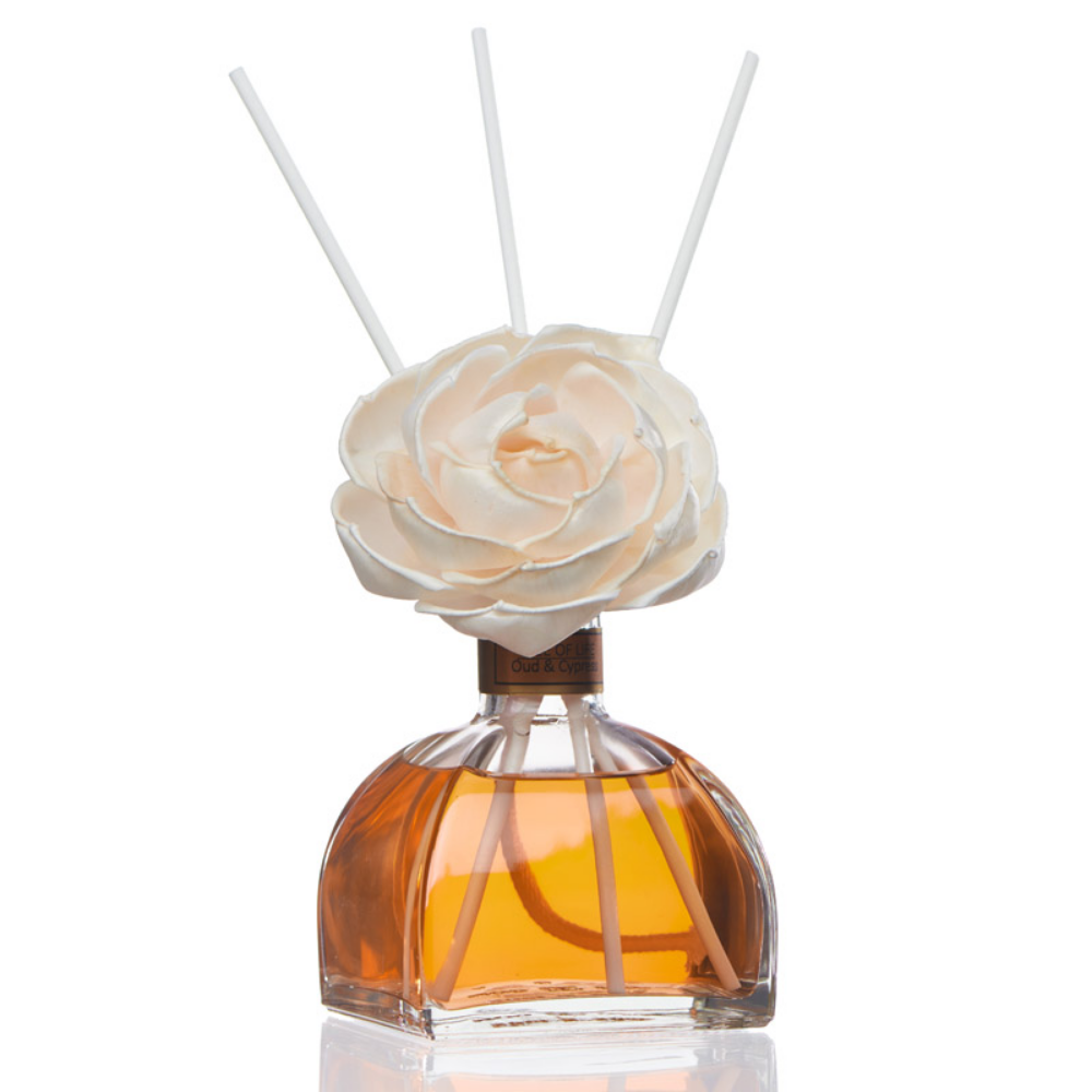 'Tree of Life' Flower Reed Diffuser - Oud & Cypress – Amelia Amour London