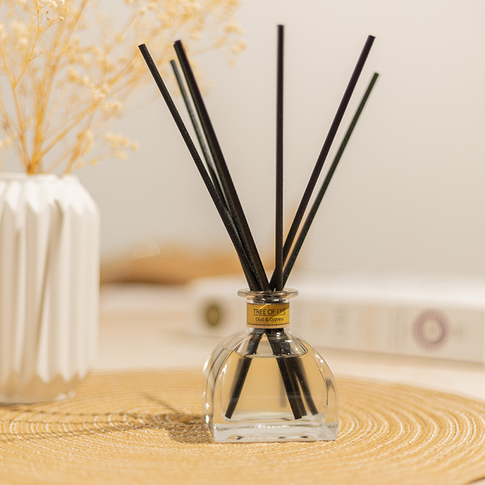 'Tree of Life' Aromatherapy Reed Diffuser - Oud & Cypress