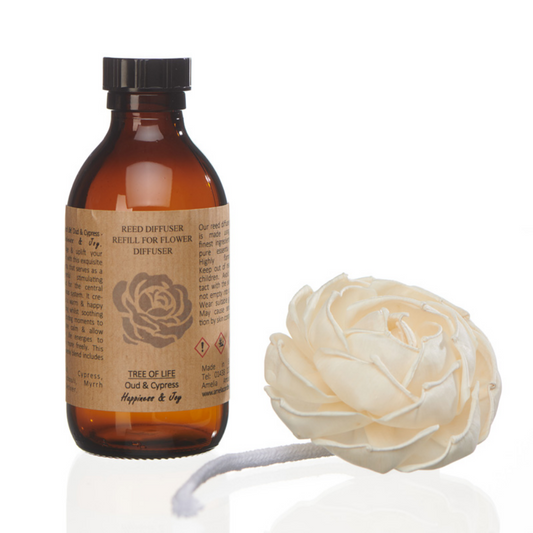 Flower Diffuser Refill - 'Tree of Life' - Oud & Cypress 250ml