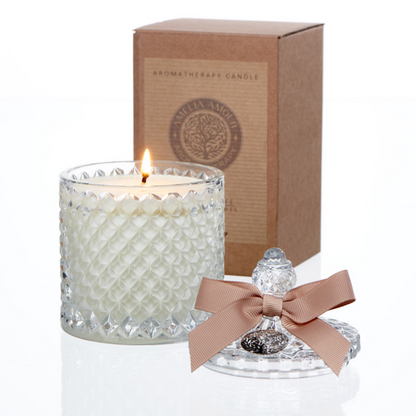 'Bewitched' Crystal Glass Aromatherapy Candle - Ylang Ylang - Amelia Amour London