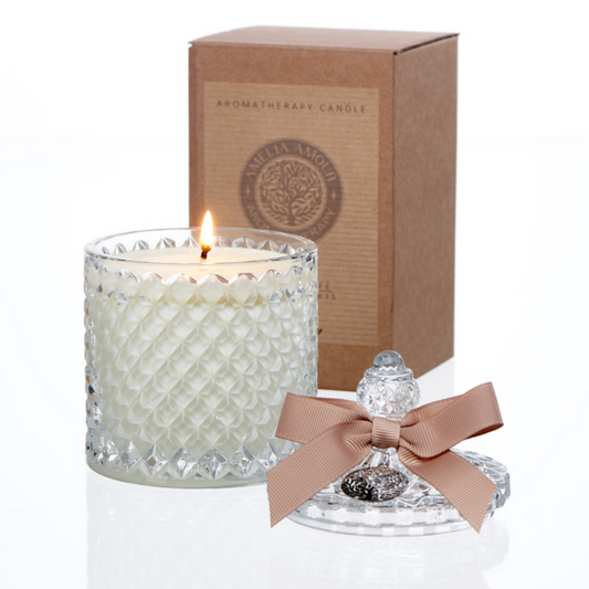 'Bewitched' Crystal Glass Aromatherapy Candle - Ylang Ylang