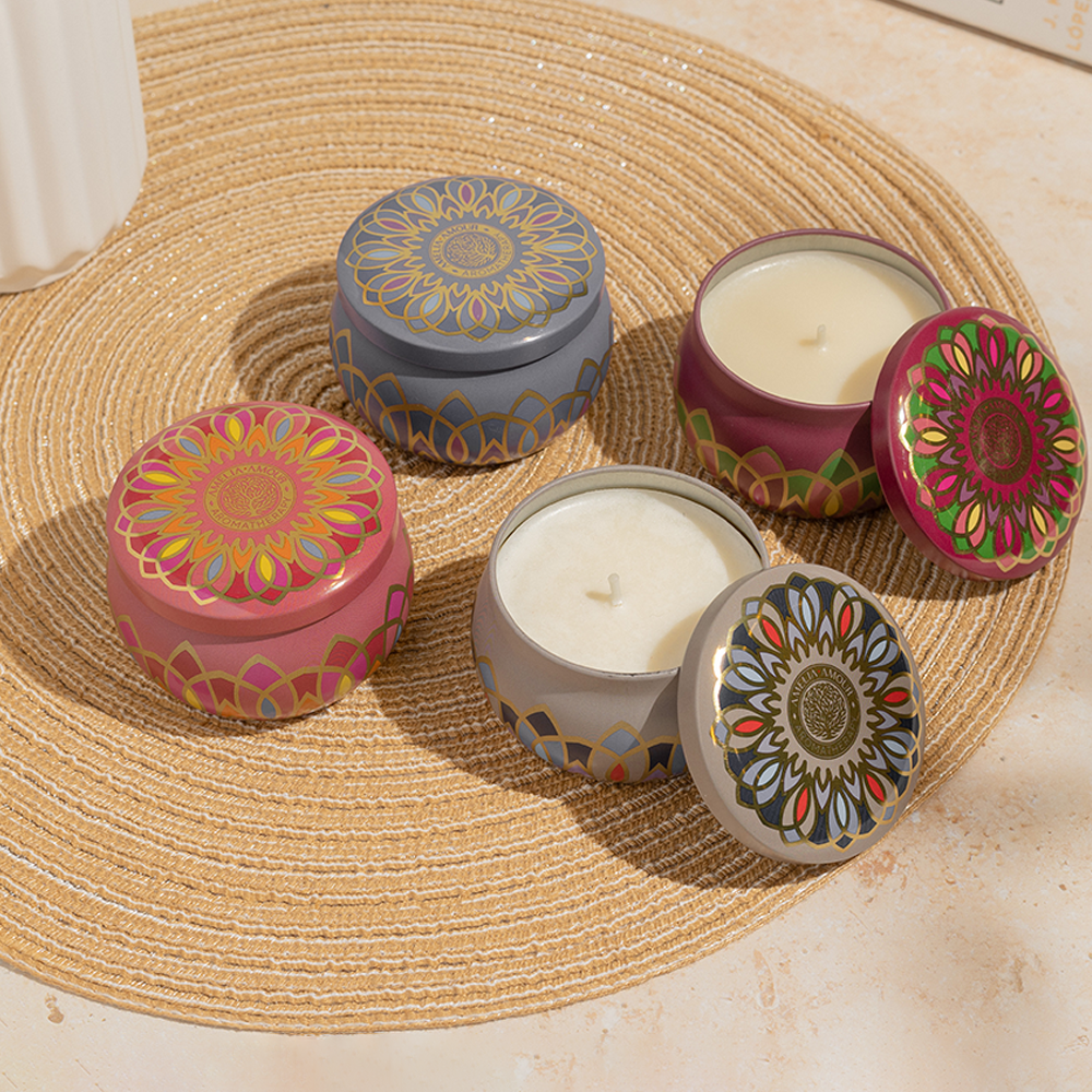 Set of 4 Candles - Lavender, May Chang, Neroli, Oud & Cypress