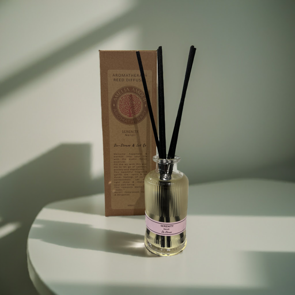 'Serenity' Aromatherapy Reed Diffuser - Neroli - Amelia Amour London